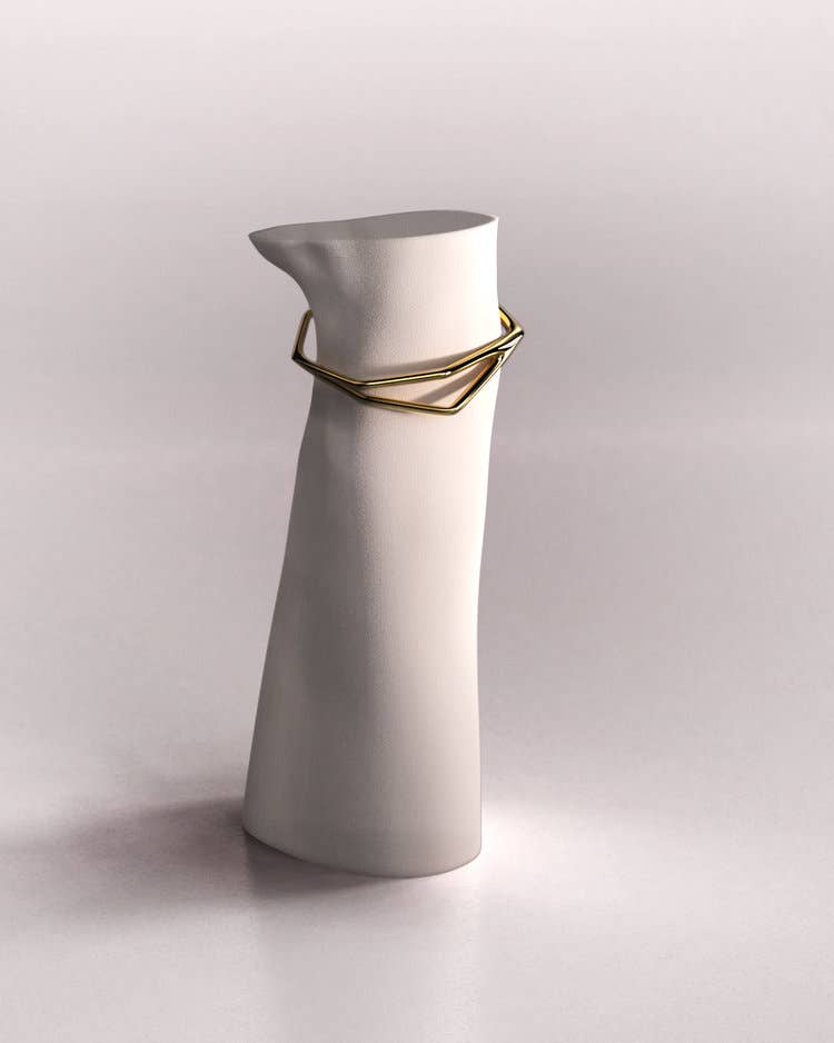 18K Yellow Gold Cuff Bracelet – Sleek & Elegant Handmade Design