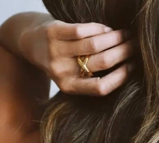 The Chelsea Ring – Bold Crossover Statement Ring