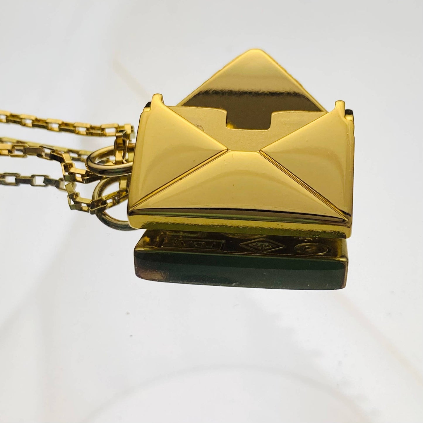 18K Gold Filled Envelope Locket Necklace