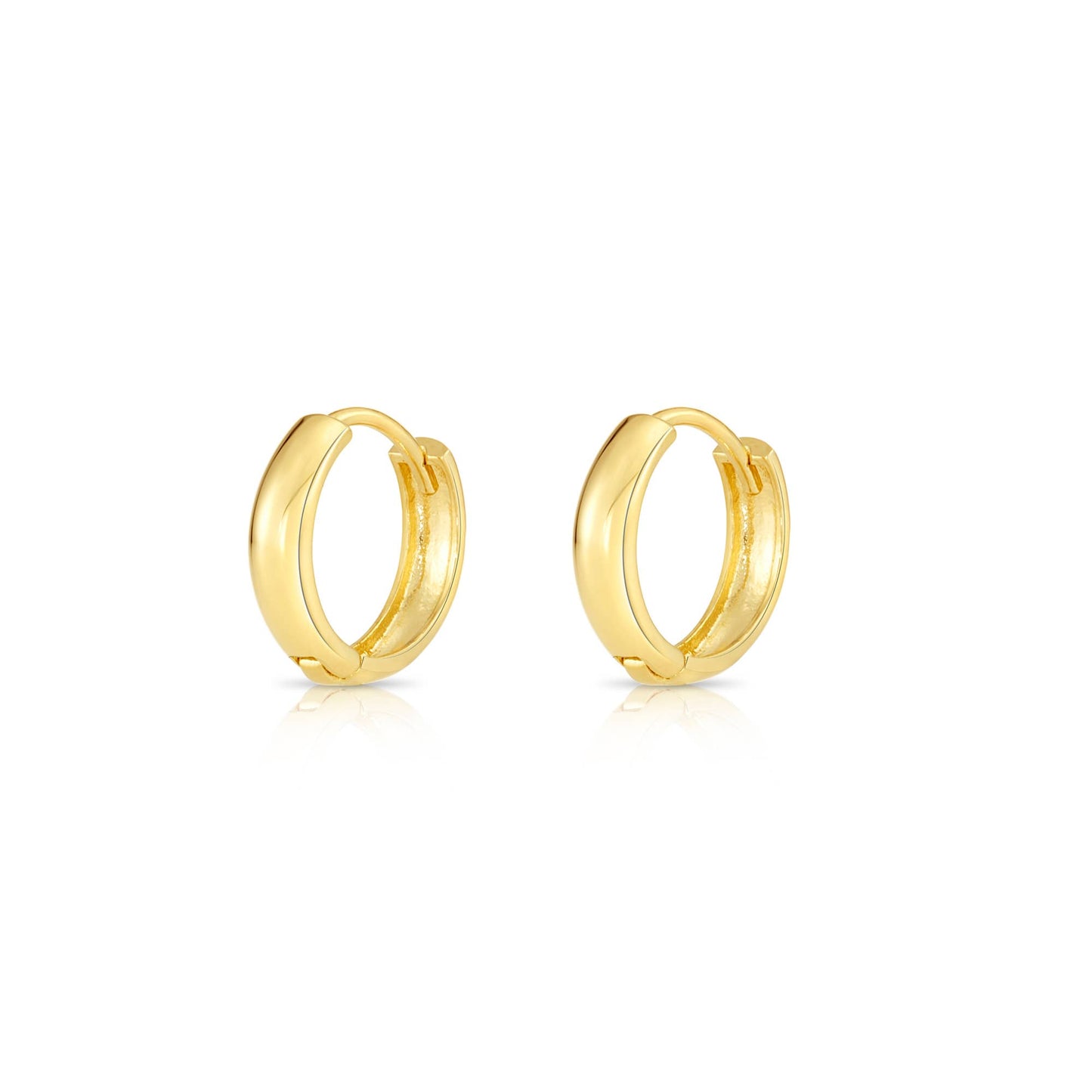 14K Yellow Gold Hoop Earrings | Timeless Everyday Elegance